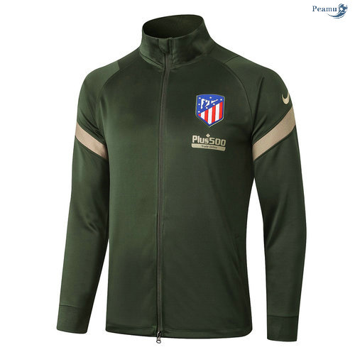 Peamu - Jaqueta Futebol Atletico Madrid Exército verde 2020-2021