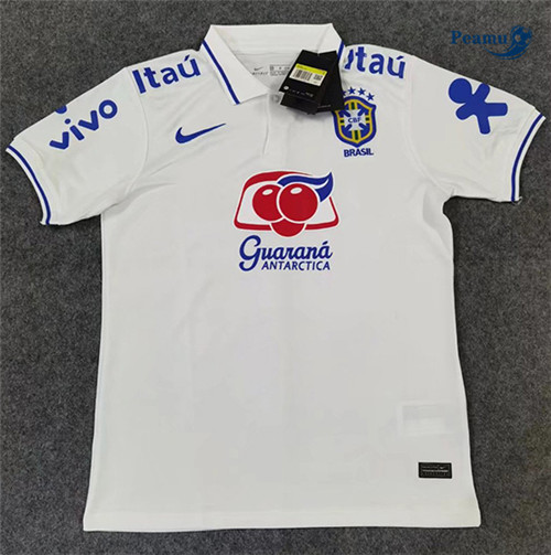 Peamu - Camisola Futebol Brasil Branco 2022-2023