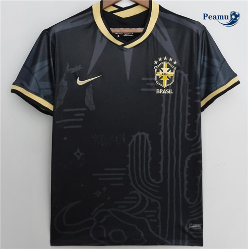 Peamu - Camisola Futebol Brasil Preto 2022-2023
