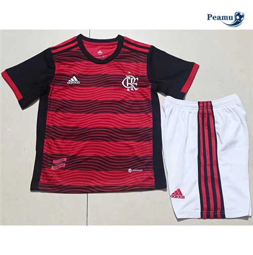 Peamu - Camisola Futebol Flamengo Crianças Principal Equipamento 2022-2023