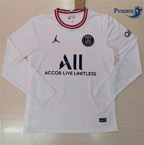 Peamu - Camisola Futebol PSG Jordan Fourth Manche Longue 2021-2022