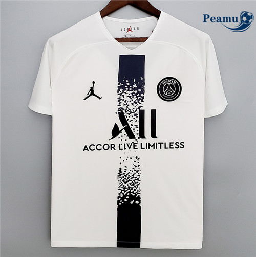 Peamu - Camisola Futebol PSG Jordan Special Edition Preto/Branco 2022-2023