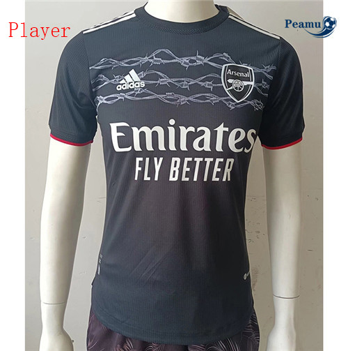 Peamu - Camisola Futebol Arsenal Player Version Preto 2022-2023