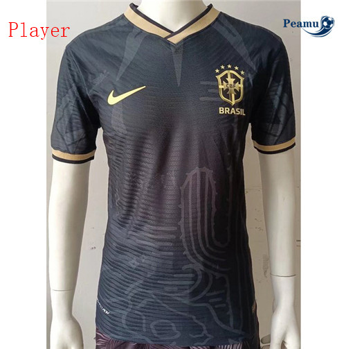 Peamu - Camisola Futebol Brasil Player Version Preto 2022-2023