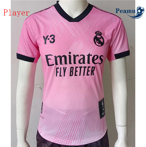 Peamu - Camisola Futebol Real Madrid Player Version Y3 Rosa 2022-2023