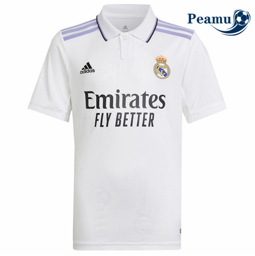 Peamu - Camisola Futebol Real Madrid Principal Equipamento Branco 2022-2023