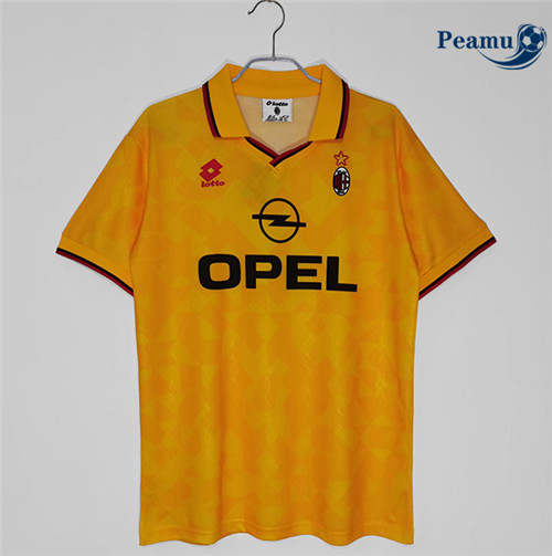 Peamu - Camisola Futebol Retro AC Milan Amarelo