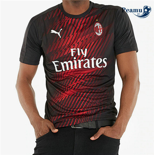 Camisola Futebol AC Milan pre-match Preto 2020-2021