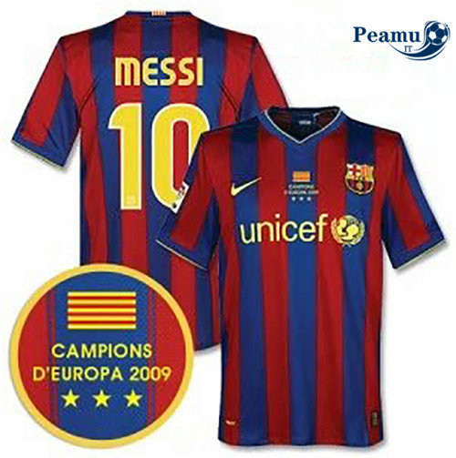 Camisola Futebol Barcelona Principal Equipamento 2009-2010