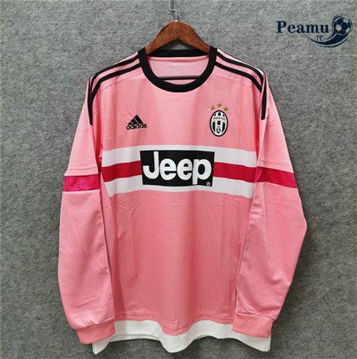 Camisola Futebol Juventus Manche Longue Rosa 2015-16