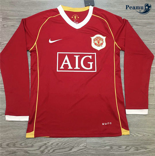 Camisola Futebol Manchester United Principal Equipamento Manche Longue 2006-07