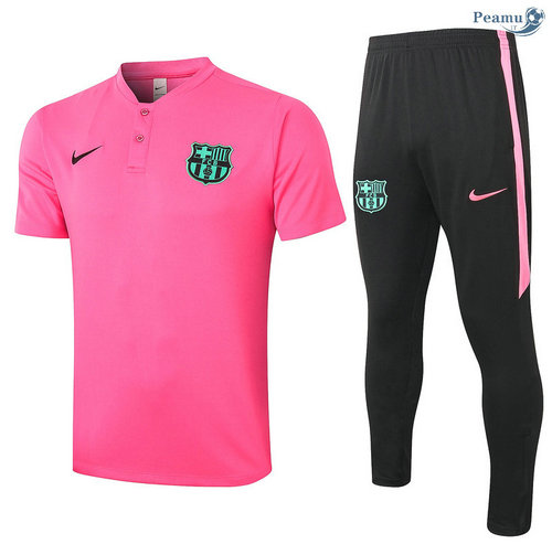 Kit Camisola Entrainement POLO Barcelona + Pantalon Rosa 2020-2021