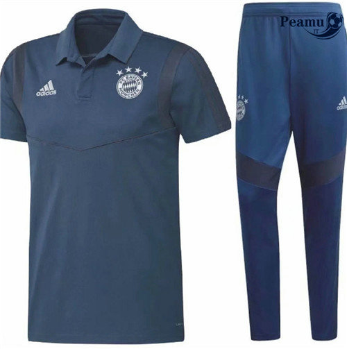 Kit Camisola Entrainement Bayern de Munique + Pantalon Azul Marinho 2020-2021