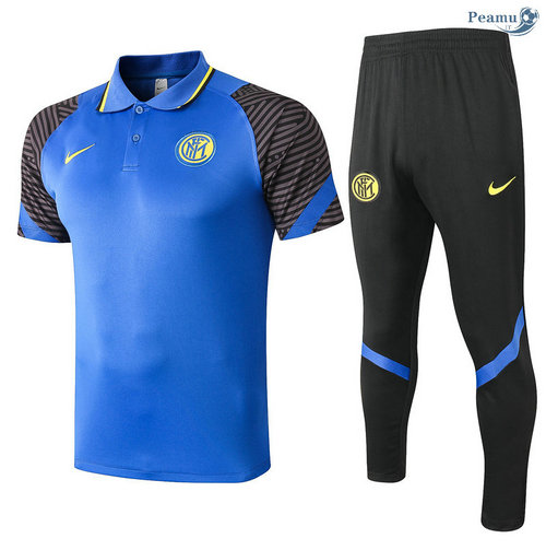 Kit Camisola Entrainement POLO Inter Milan + Pantalon Azul 2020-2021