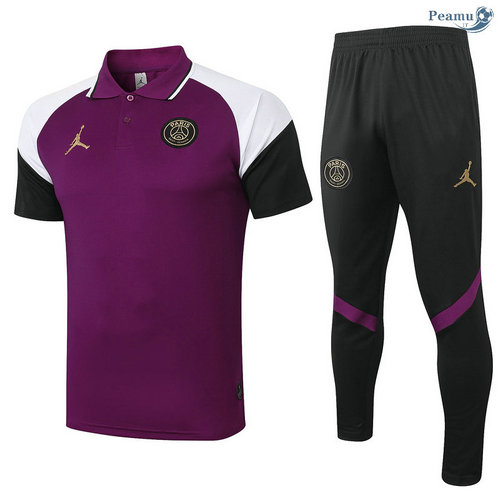 Kit Camisola Entrainement POLO Jordan + Pantalon Pourpre 2020-2021