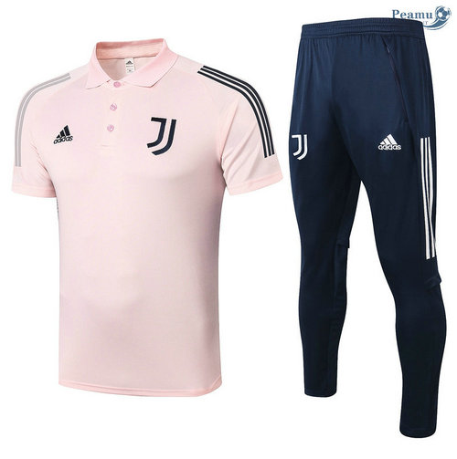 Kit Camisola Entrainement POLO Juventus + Pantalon Rosa 2020-2021