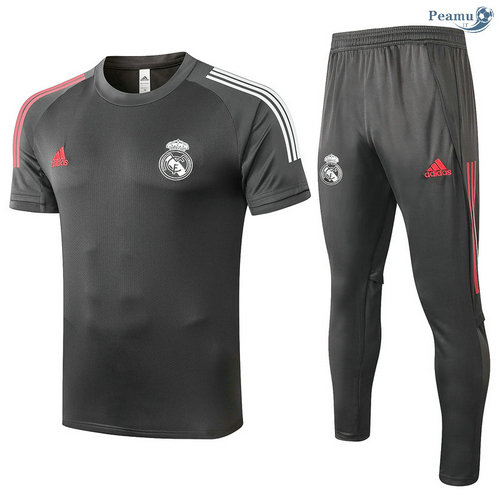 Kit Camisola Entrainement Real Madrid + Pantalon Cinza escuro 2020-2021