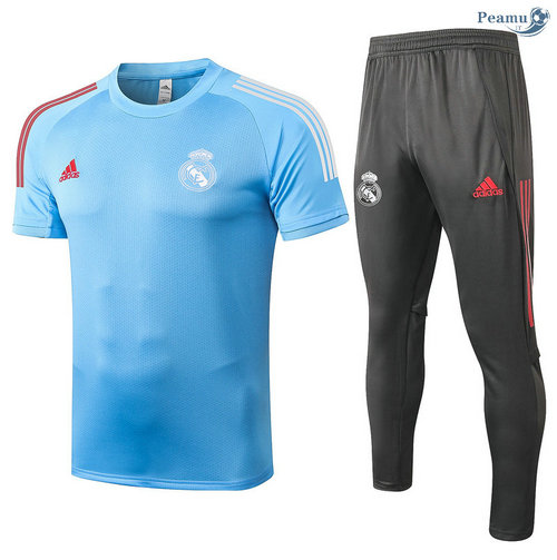 Kit Camisola Entrainement Real Madrid + Pantalon Azul Clair 2020-2021