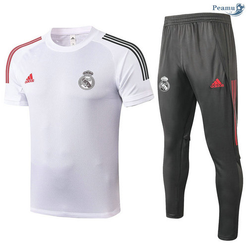 Kit Camisola Entrainement Real Madrid + Pantalon Branco 2020-2021