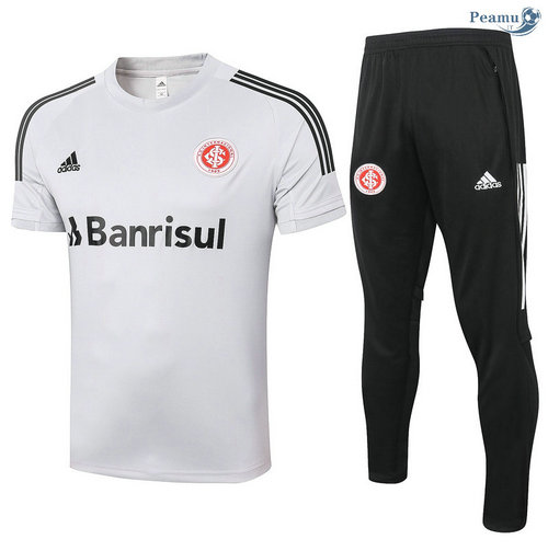 Kit Camisola Entrainement SC Internacional + Pantalon Cinza Claro 2020-2021