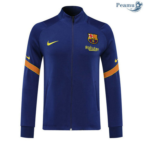 Jaqueta Futebol Barcelona Azul Marinho 2020-2021