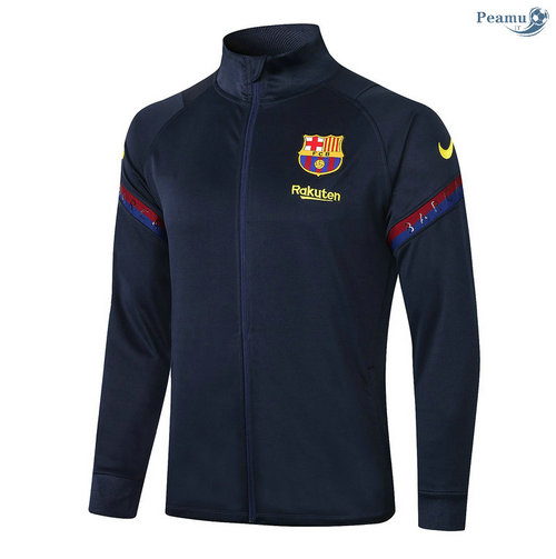 Jaqueta Futebol Barcelona Azul Marinho 2020-2021