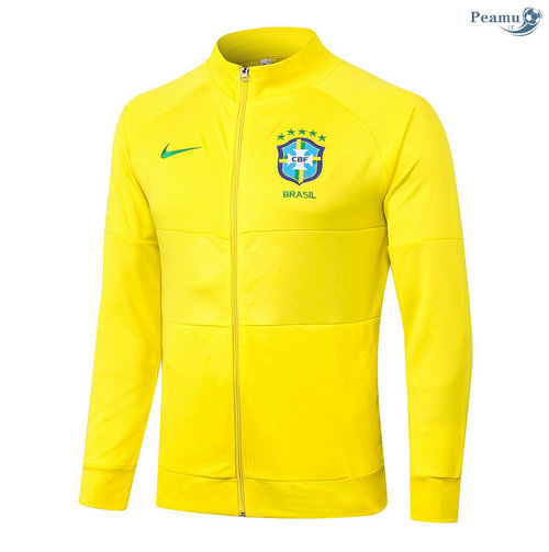 Jaqueta Futebol Brasil Amarelo 2020-2021