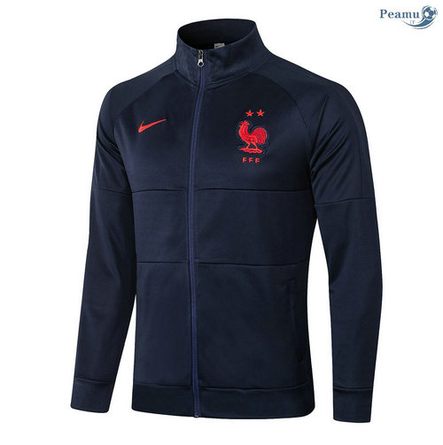 Jaqueta Futebol França Azul Marinho Coronel Rond 2020-2021