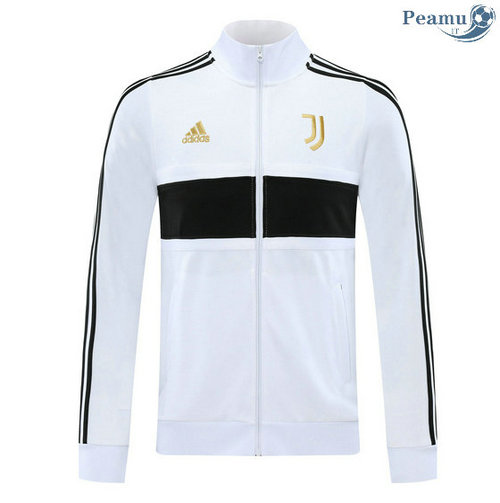 Jaqueta Futebol Juventus Branco/Preto 2020-2021