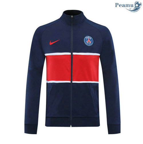 Jaqueta Futebol PSG Azul Marinho/Vermelho 2020-2021