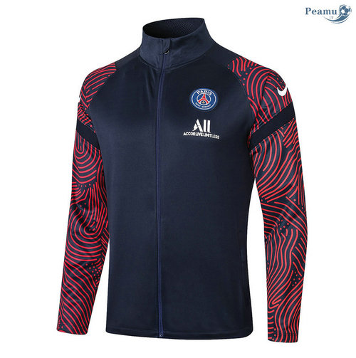 Jaqueta Futebol PSG Azul Marinho/Vermelho Coronel Rond 2020-2021