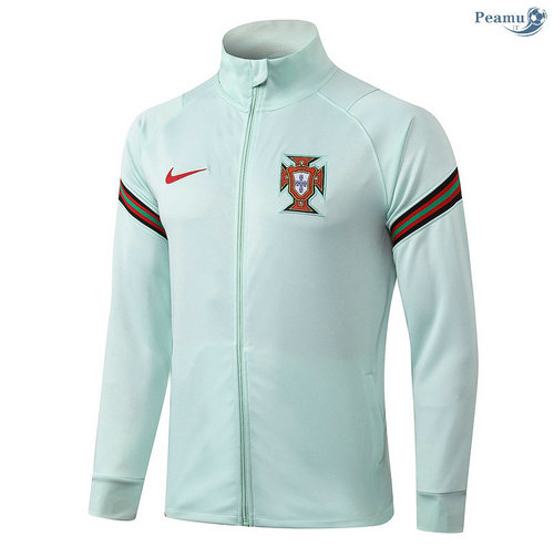 Jaqueta Futebol Portugal Verde Clair Coronel Rond 2020-2021