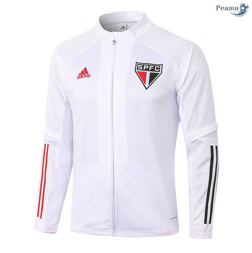 Jaqueta Futebol São Paulo Branco 2020-2021