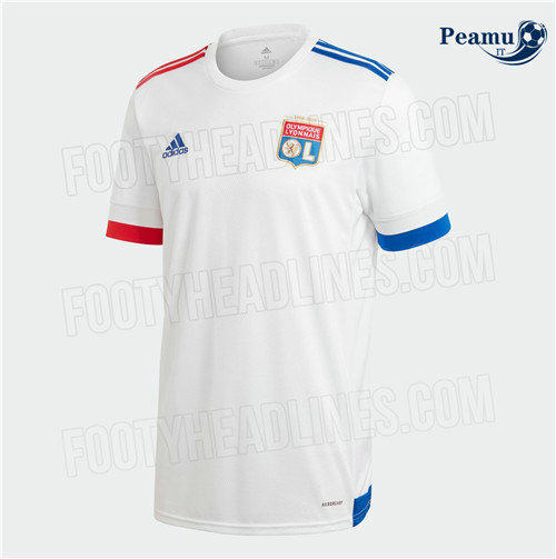 Camisola Futebol Lyon Principal Equipamento 2020-2021