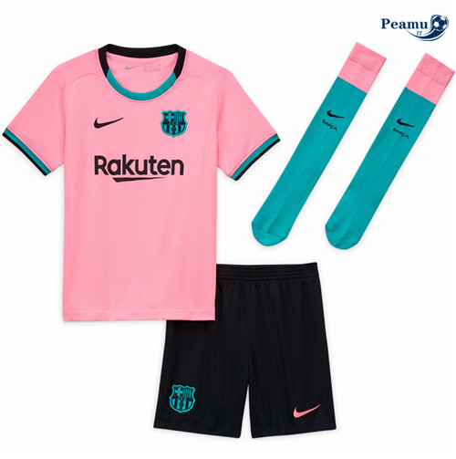 Camisola Futebol Barcelona Crianças Rosa 2020-2021
