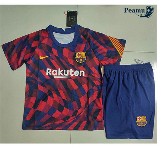 Camisola Futebol Barcelona Crianças training Vermelho 2020-2021