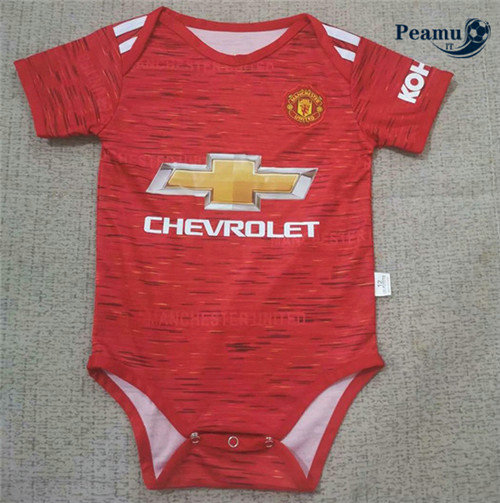 Camisola Futebol Manchester United bambino Principal Equipamento 2020-2021