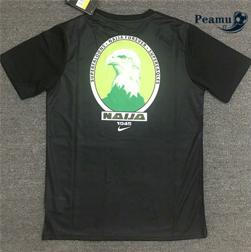 Camisola Futebol Nigerian casual training Preto 2020-2021