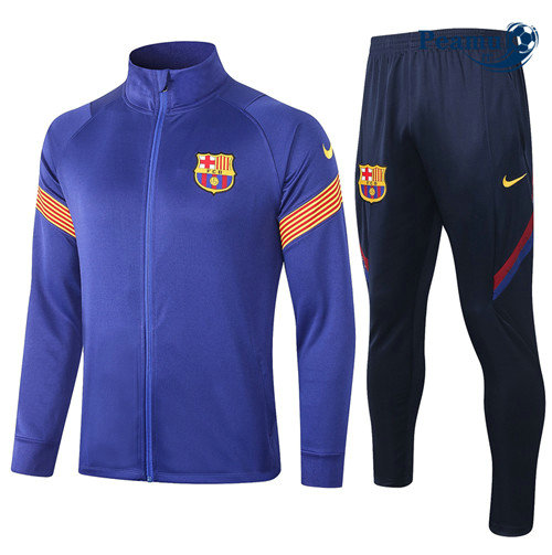 Casaco de Fato de Treino Barcelona Azul 2020-2021