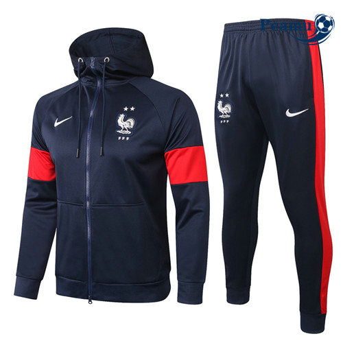 Sweat de Fato de Treino França Jaqueta Azul Marinho 2020-2021