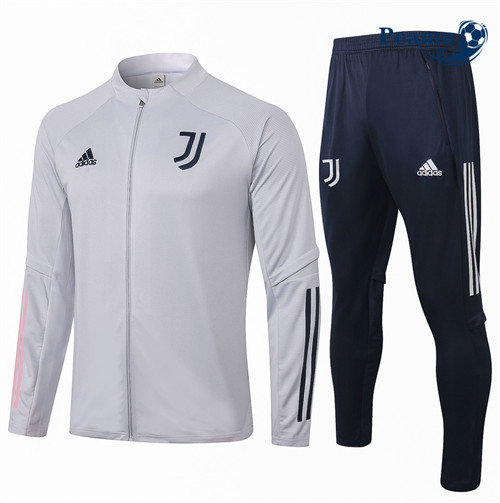 Casaco de Fato de Treino Juventus Cinza Claro 2020-2021