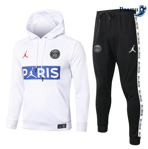 Sweat de Fato de Treino PSG Branco/Azul PARIS Jordan 2020-2021