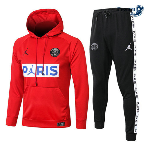 Sweat de Fato de Treino PSG Vermelho/ Branco/ Azul PARIS Jordan 2020-2021
