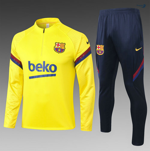 Fato de Treino Barcelona Crianças Amarelo 2020-2021