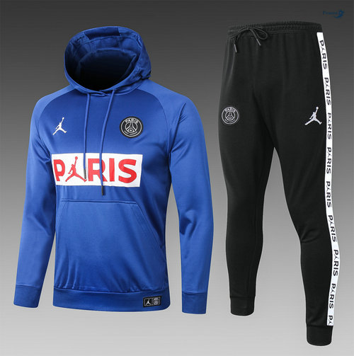 Sweat à capuche - Fato de Treino PARIS PSG Jordan Crianças Azul PARIS 2020-2021