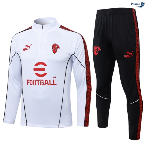 Fato de Treino AC Milan Criancas Blanco 2026