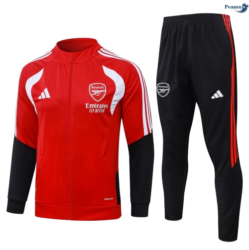 Casaco de Fato de Treino Arsenal Criancas Rojo 2026