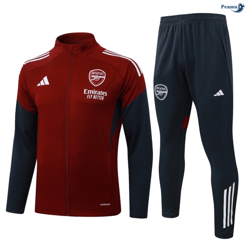Casaco de Fato de Treino Arsenal Rojo/Blanco 2026
