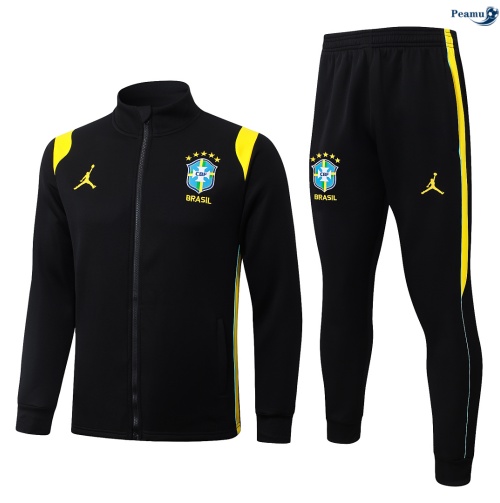 Casaco de Fato de Treino Brasil Negro/Amarillo 2026