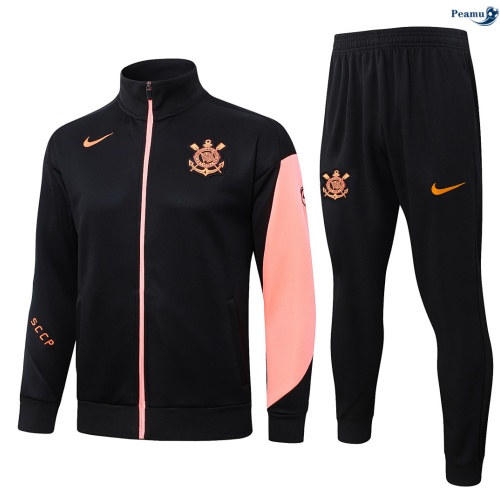 Casaco de Fato de Treino Corinthians Negro/Naranja 2026